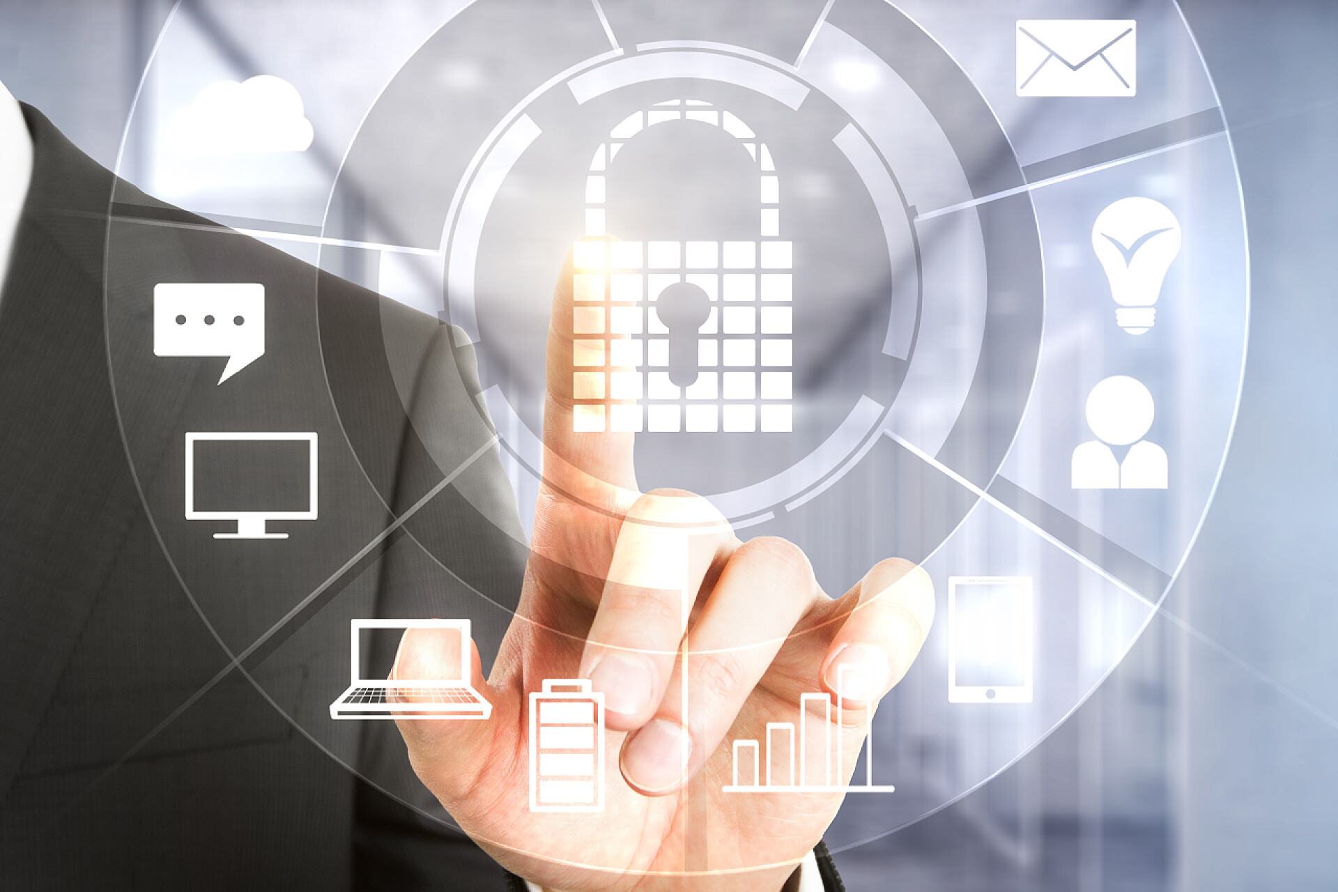 商务科技手指点击数字业务接口