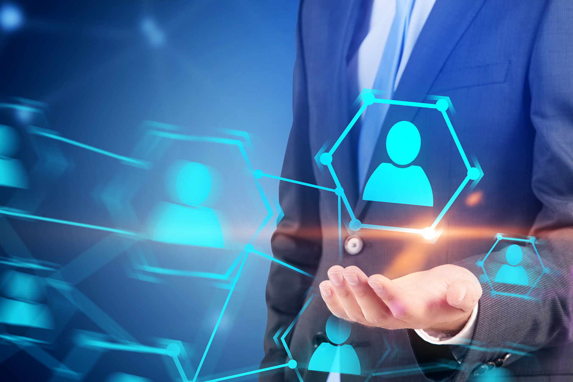 手托网络界面图标商务