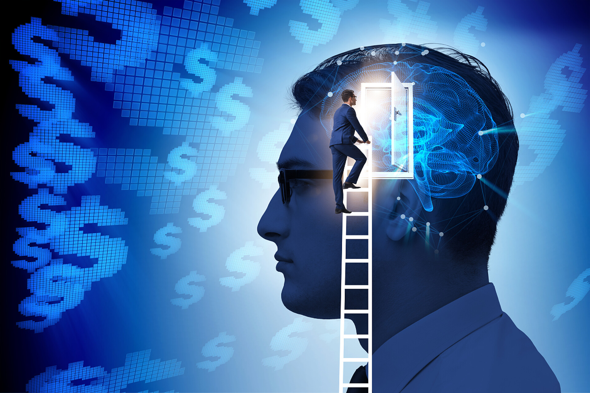 商人打开了人工智能的大门商人商务商业金融