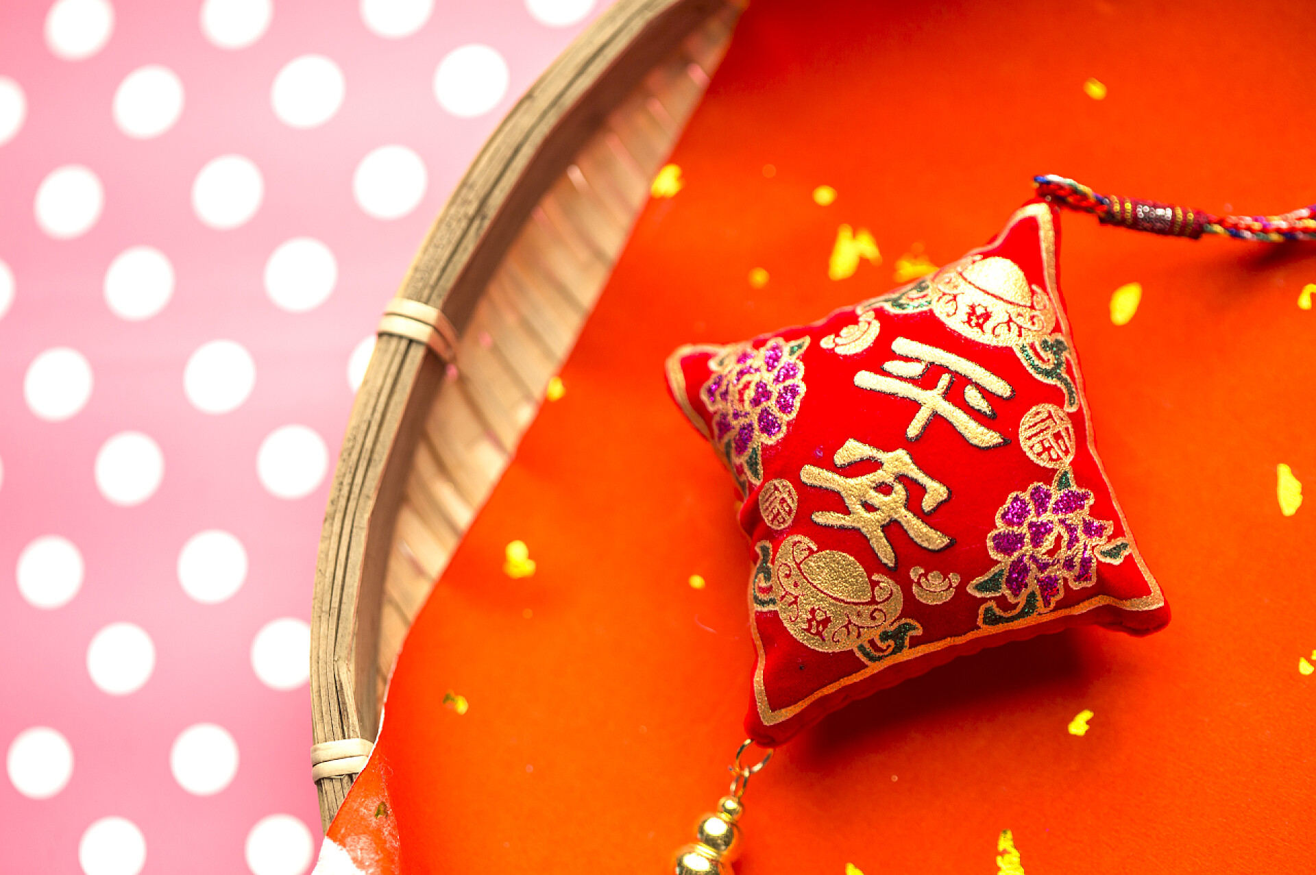 中国新年挂件平安符福袋