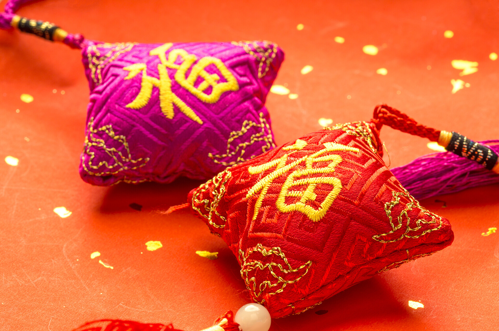 中国新年挂件平安符福袋