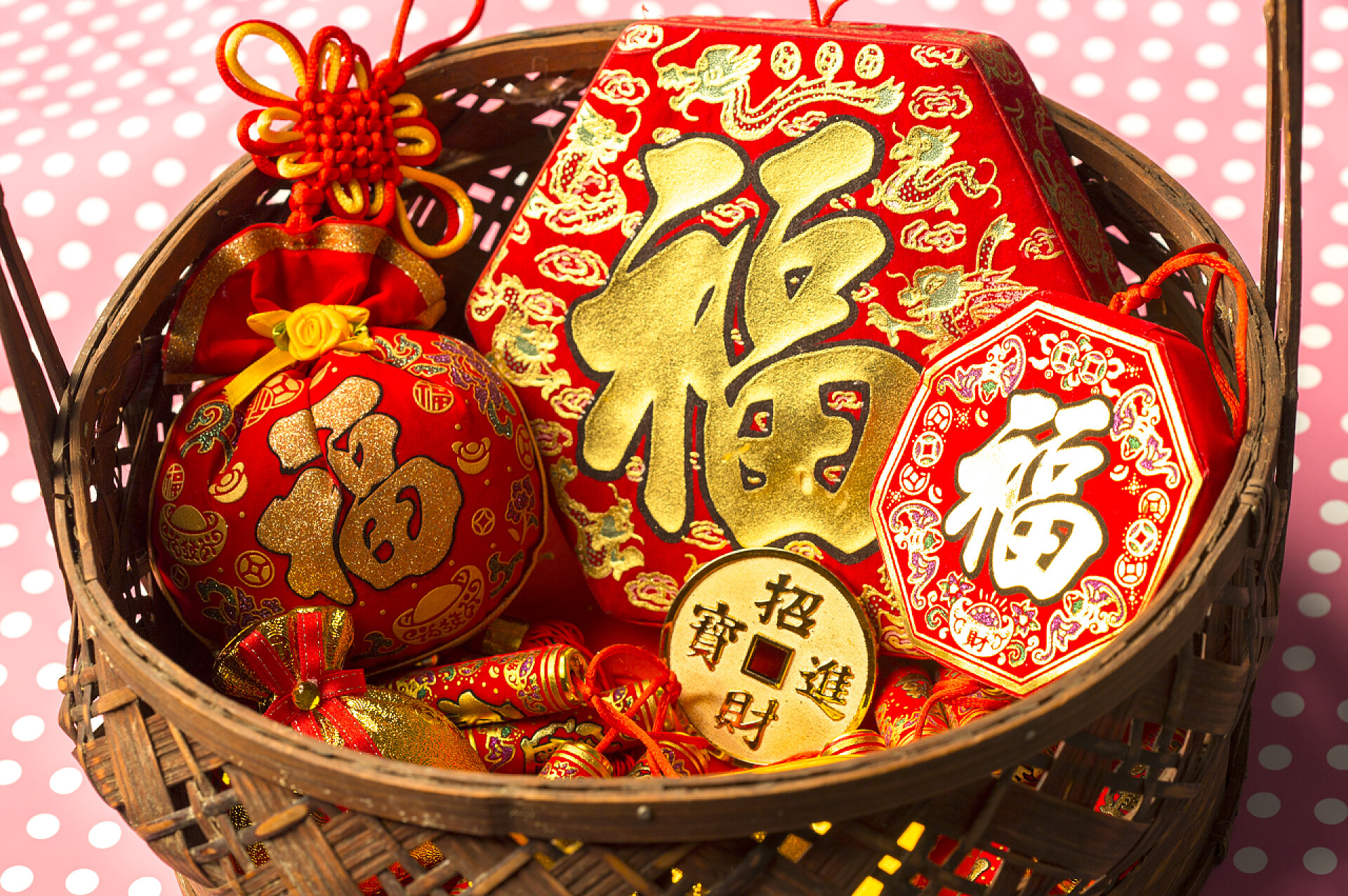 中国新年挂件平安符福袋