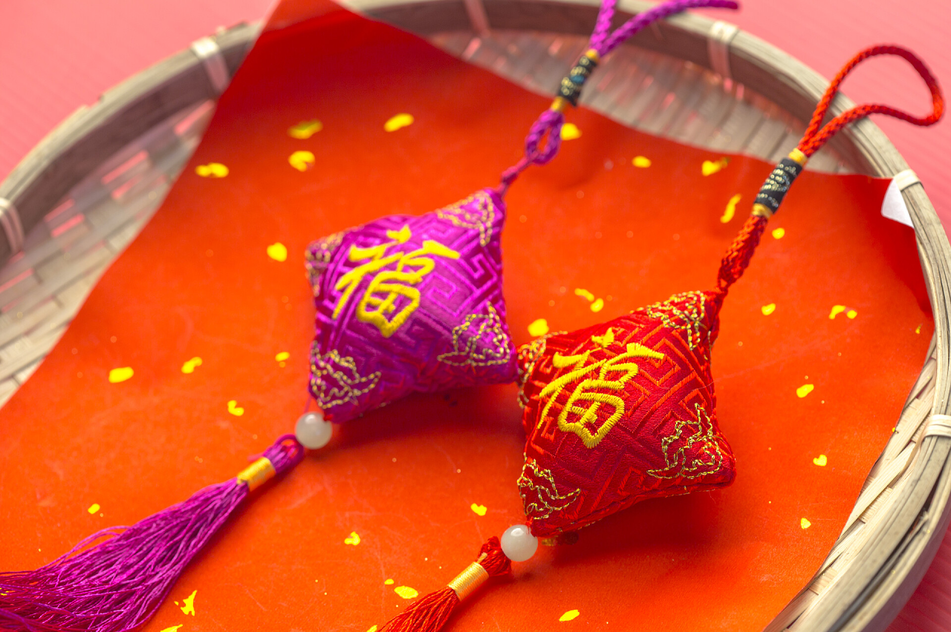 中国新年挂件平安符福袋