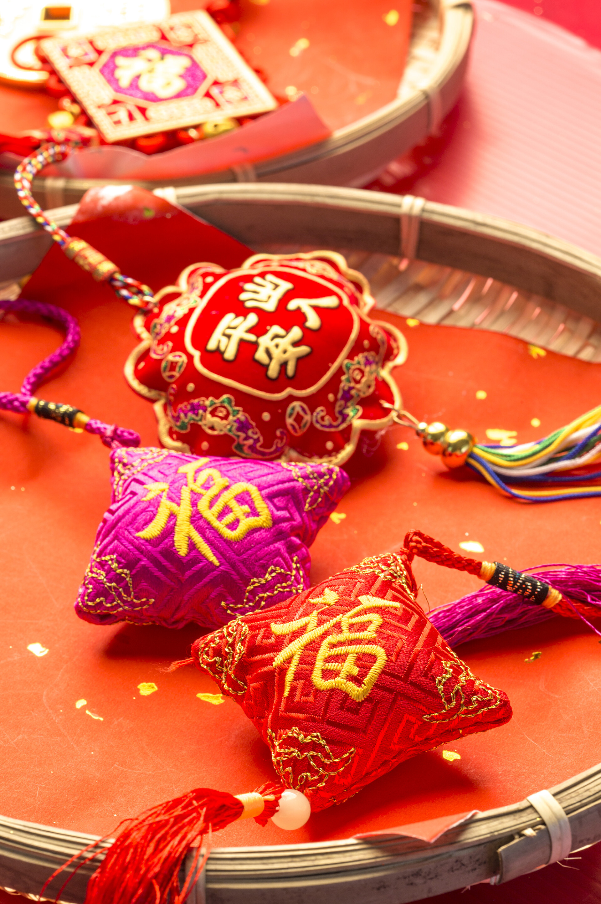 中国新年挂件平安符福袋