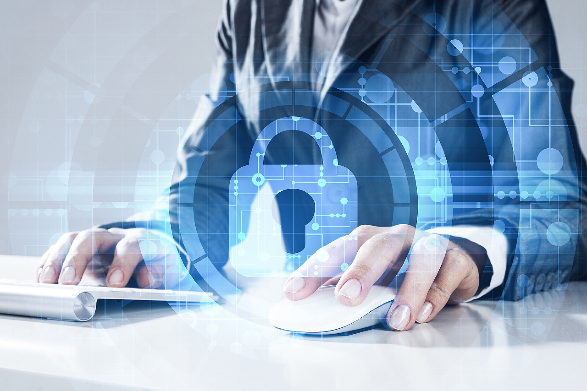 使用电脑键盘屏幕和上的锁定图标