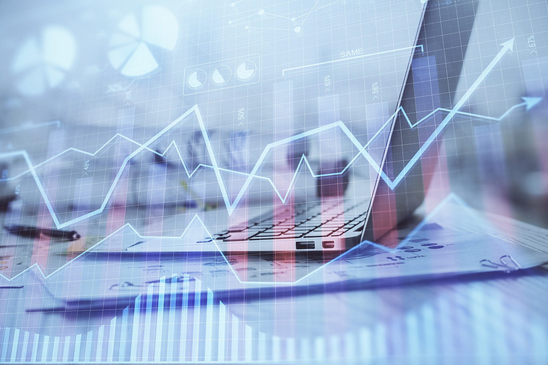 外汇市场图表全息图和个人计算机