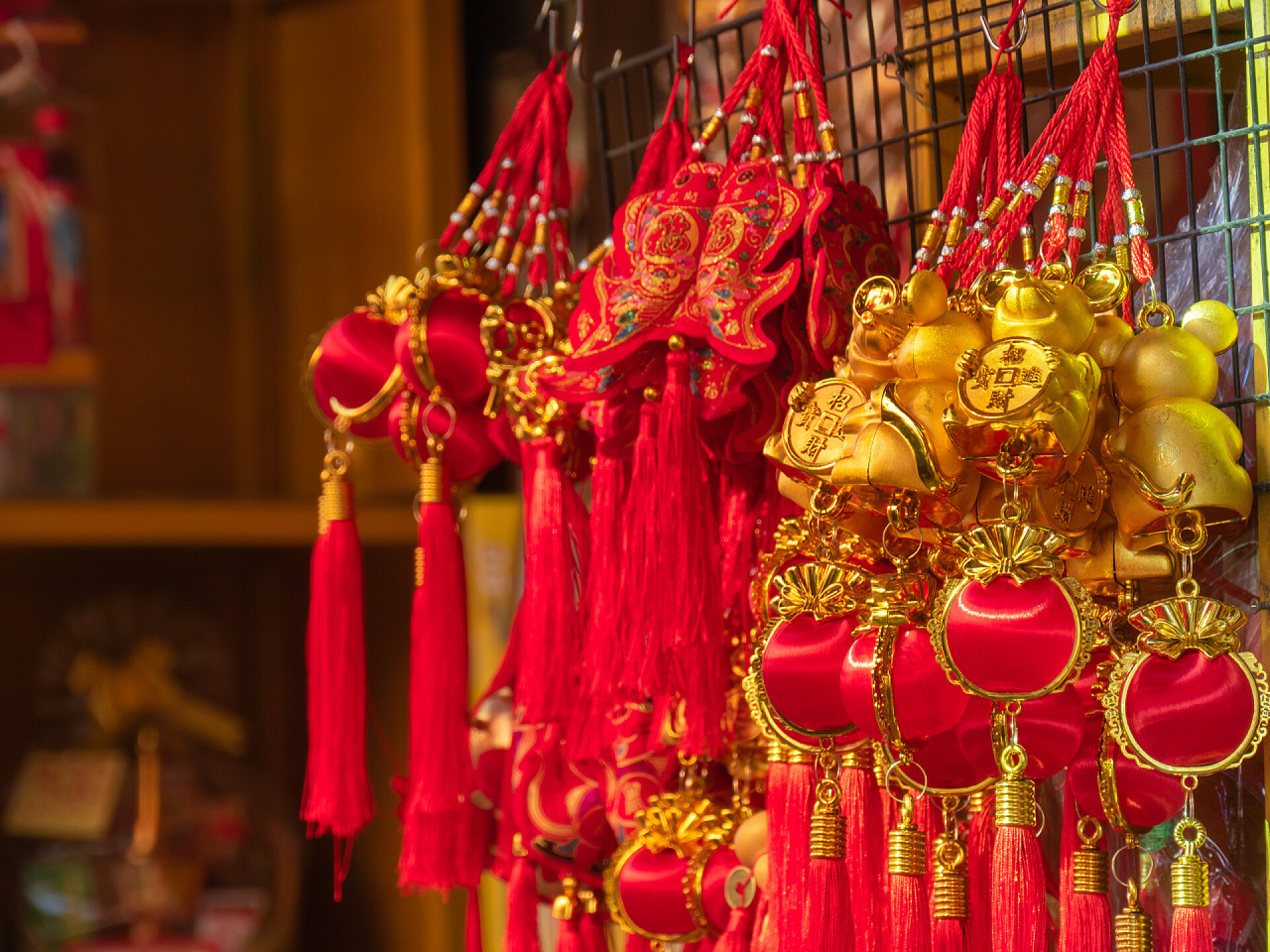 中国新年吉祥的装饰礼物