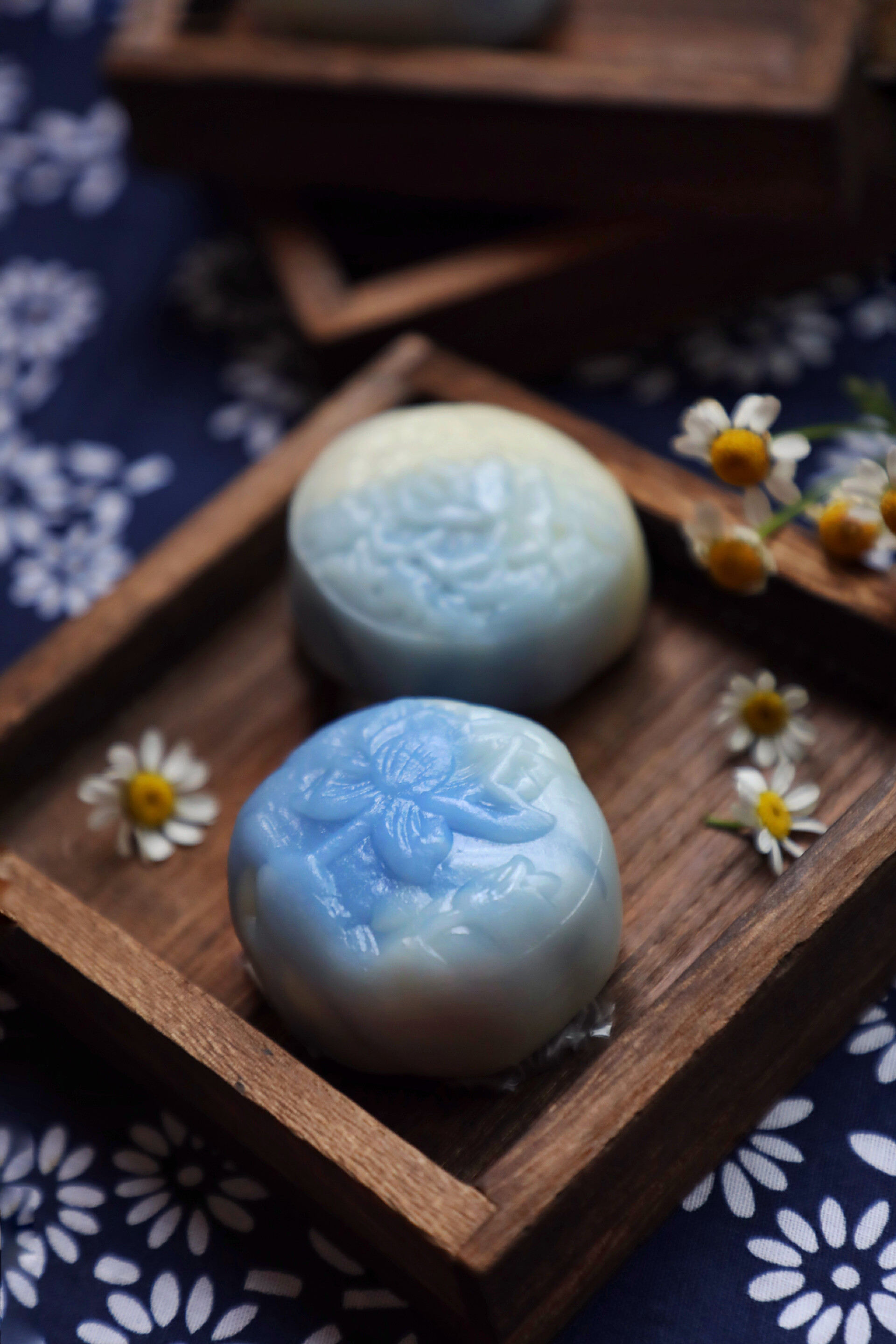 木板上的中国新年年糕