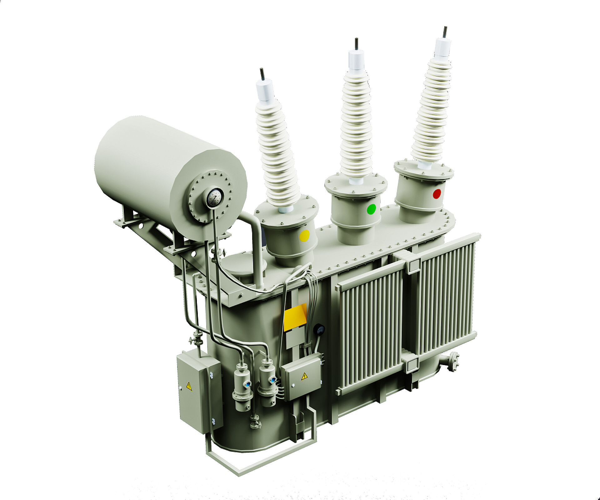 机械类白色背景隔离变压器