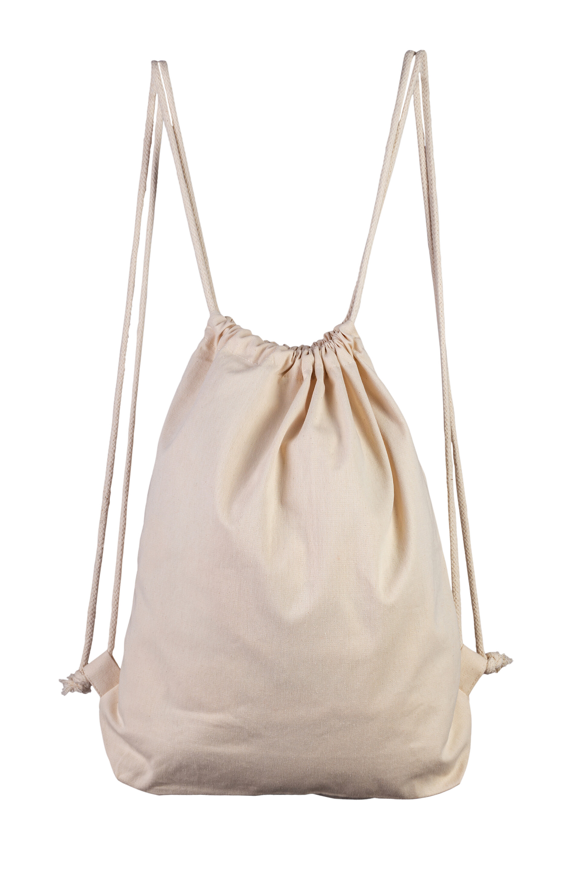 白色背景上的棉布包