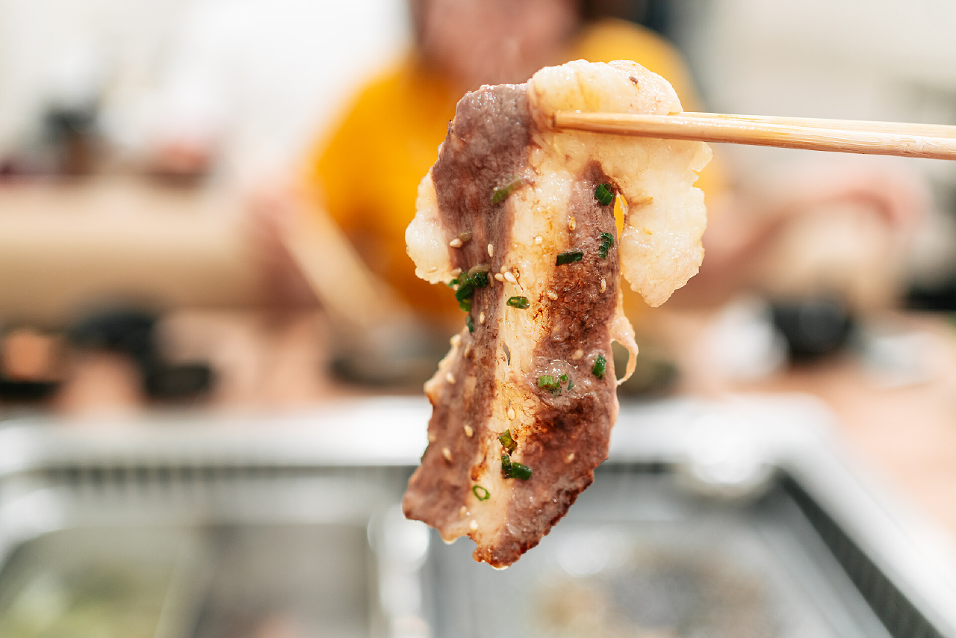 食物自然烤肉特写镜头