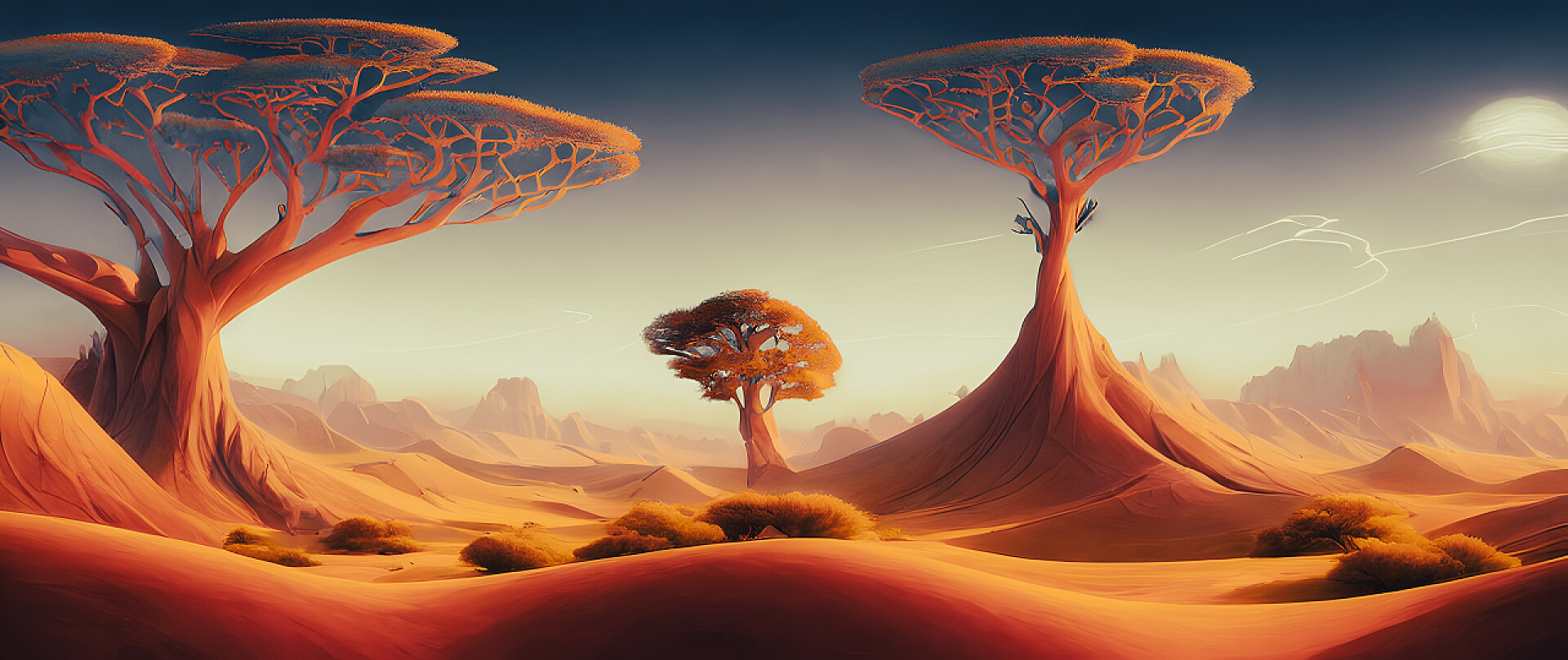 以草原为背景描绘非洲草原美丽风景