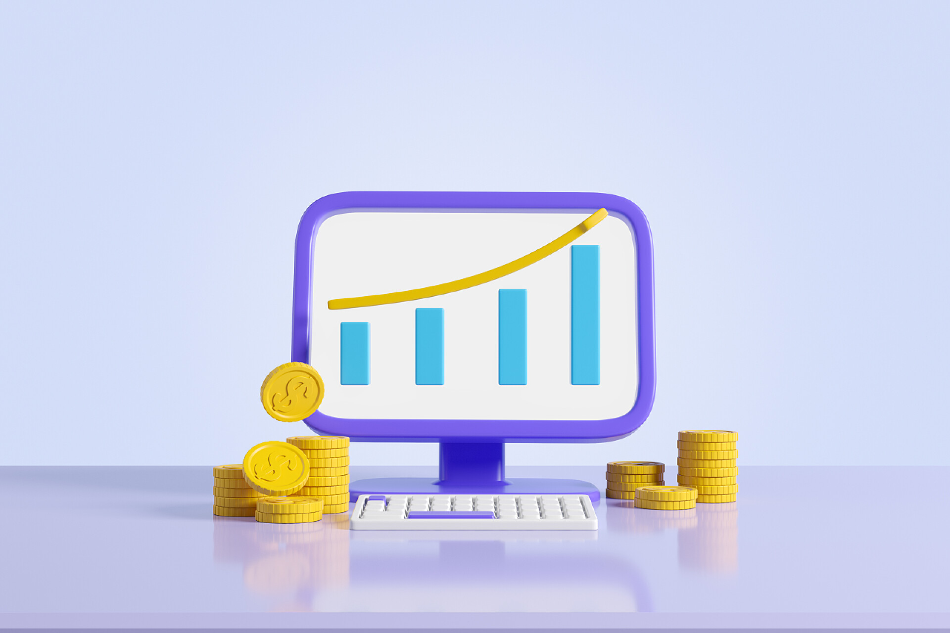 卡通计算机表格数据