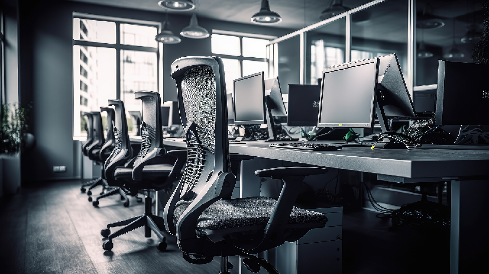 商务商业办公室桌椅办公室陈设