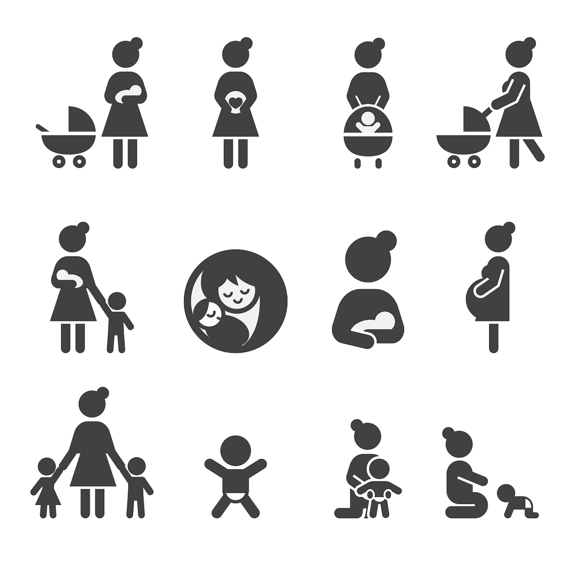 人物妈妈图标集