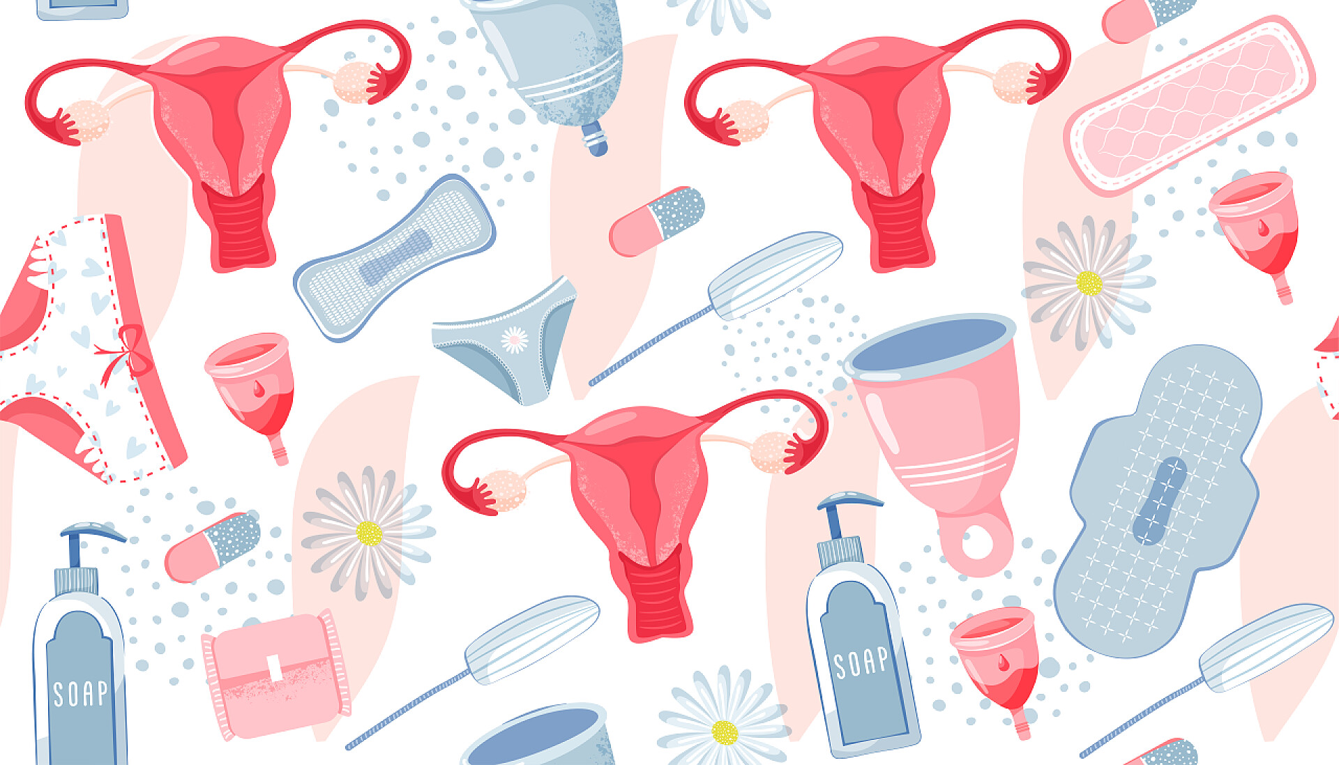 医疗健康女性卵巢和卫生用品