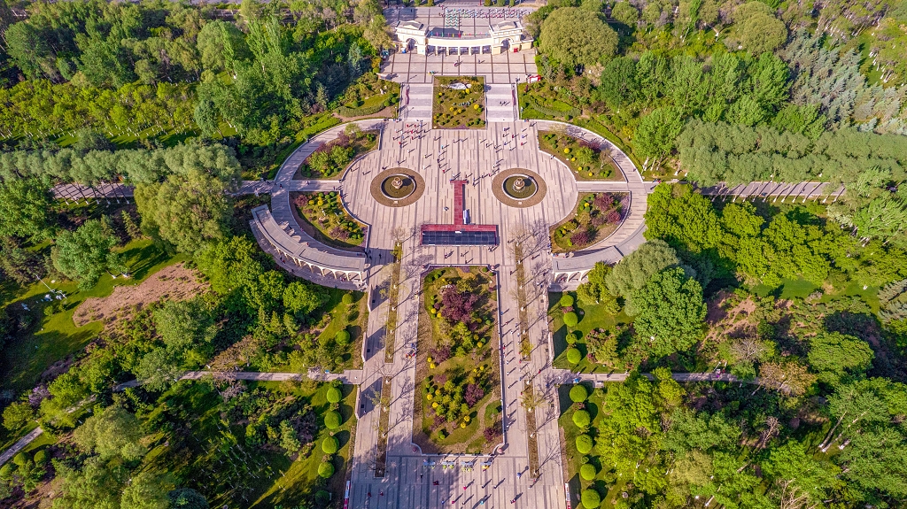 俯瞰西宁文化公园