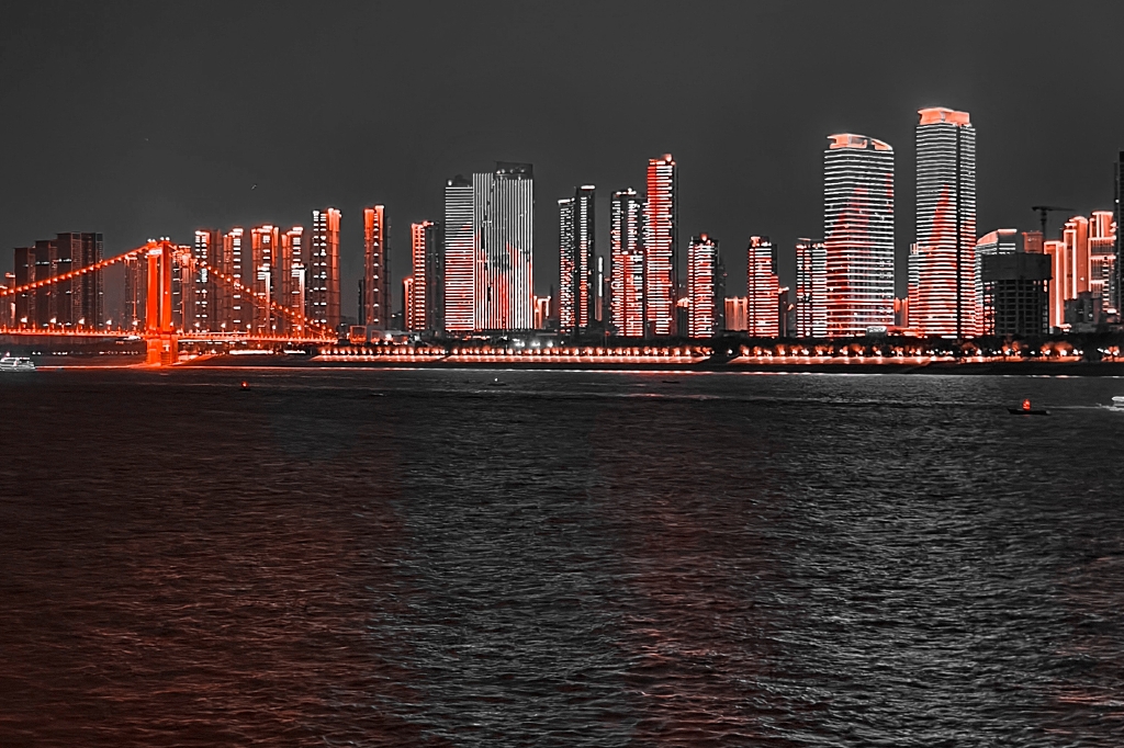 武汉长江夜景