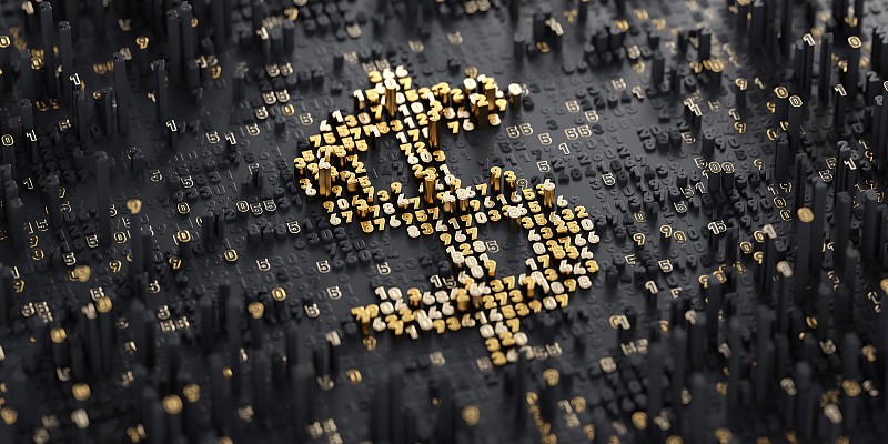 数字货币。美元