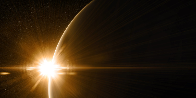 从太空中观察行星的轨道