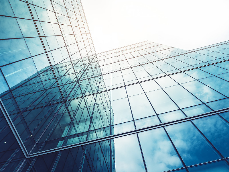 建筑细节现代建筑玻璃立面外观