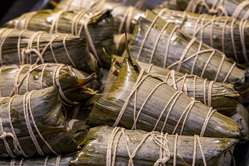 端午，南门市集，摊贩，包粽子，肉粽子，