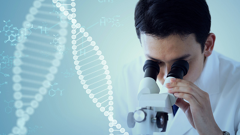 基因工程的概念。医学科学。科学实验室。