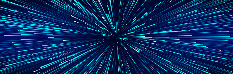 抽象数据流空间。光线。爆炸的效果。科幻电影壁纸。3 d渲染。