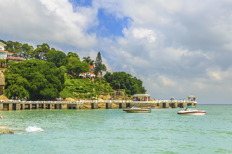 厦门城市建筑景观与天际线