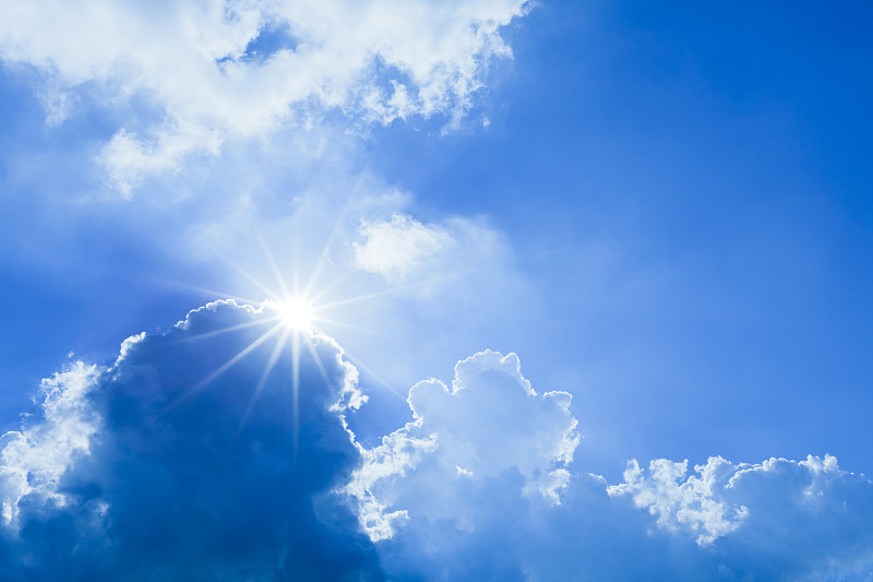 戏剧性的早晨的天空