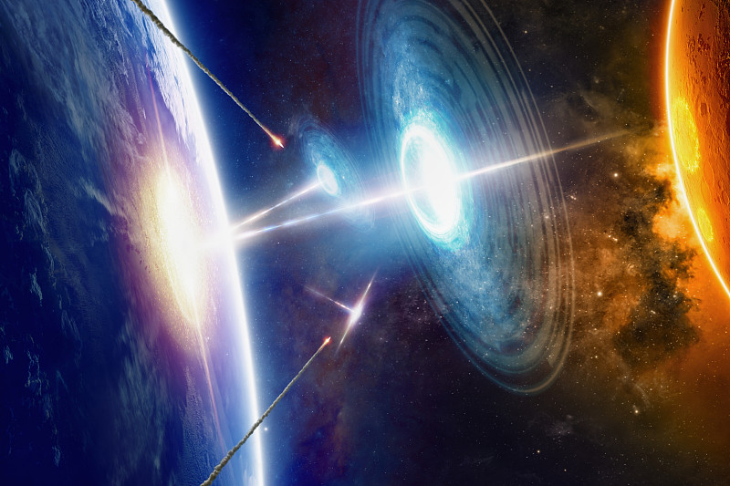 外星飞船撞击地球