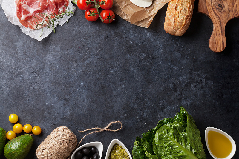 Ciabatta三明治的烹饪