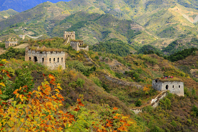 秋天，中国的长城