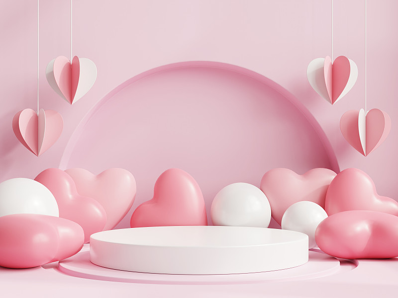 情人节的讲台上的产品介绍。