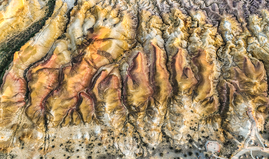 俯瞰五彩滩风光