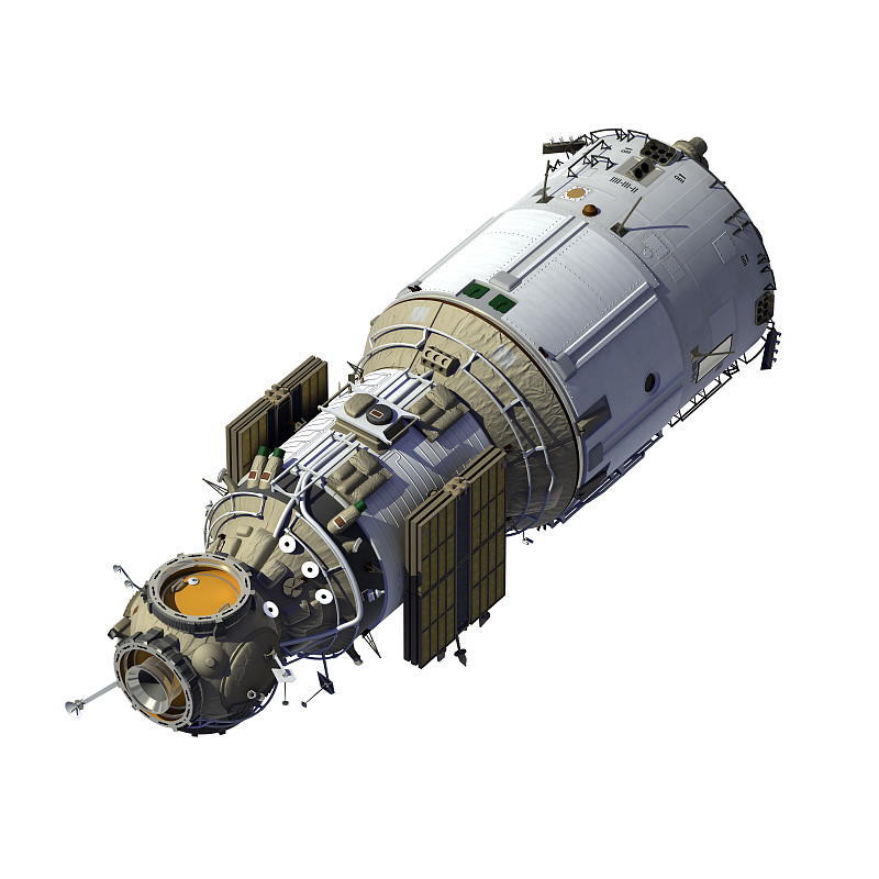 折叠太阳能板空间站