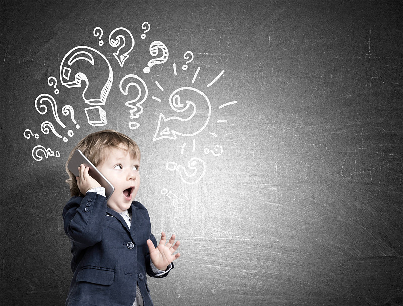 可爱的宝宝和问号