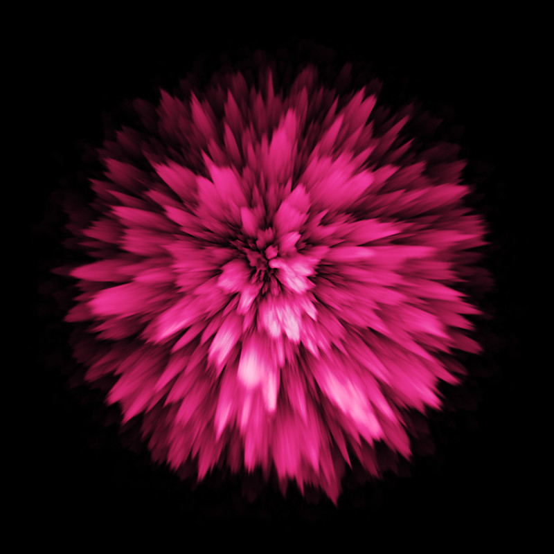 彩色粉尘粉沫飞溅爆炸爆发爆炸。