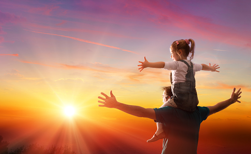 父亲节-父亲和女儿