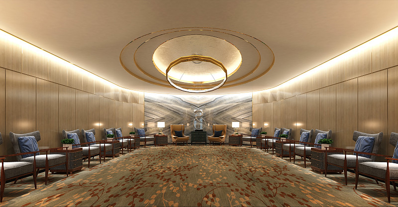 3d渲染会议和会议室