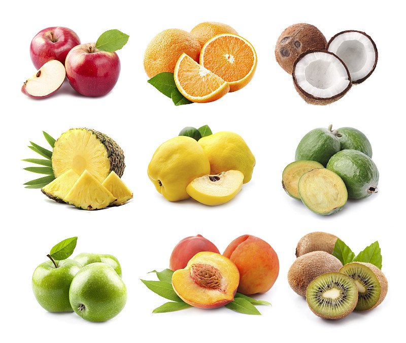 香甜水果的拼贴画