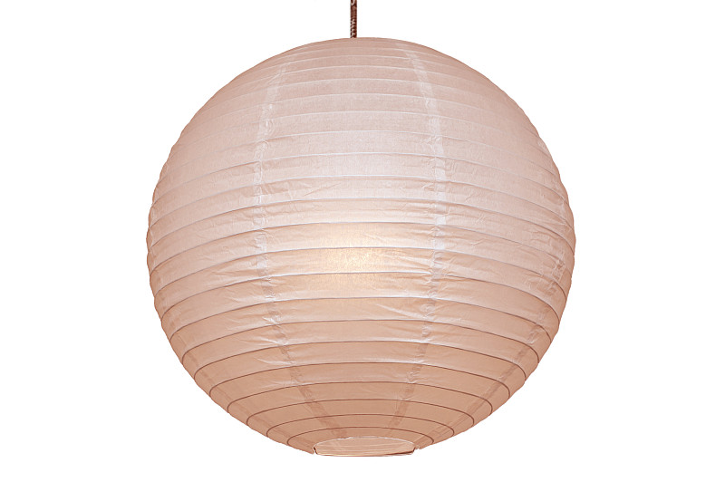 圆灯白纸挂灯笼