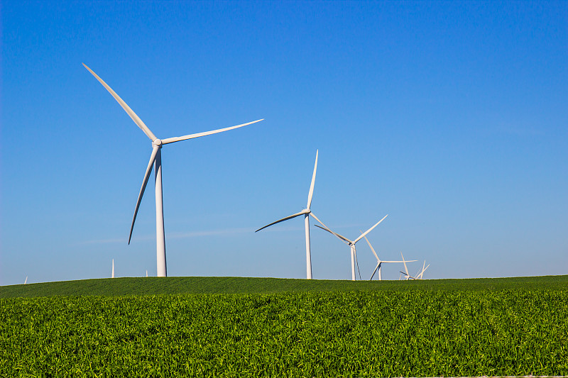 三叶片能源生产风车