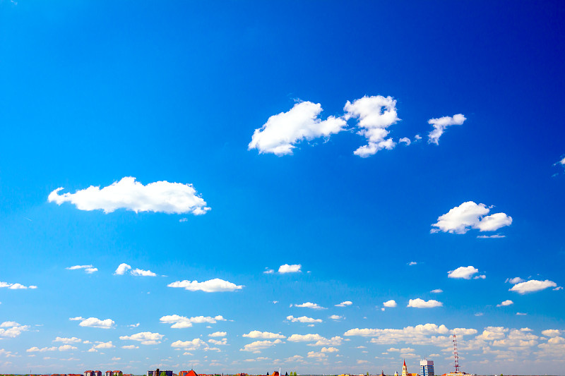 美丽的蓝天和积云