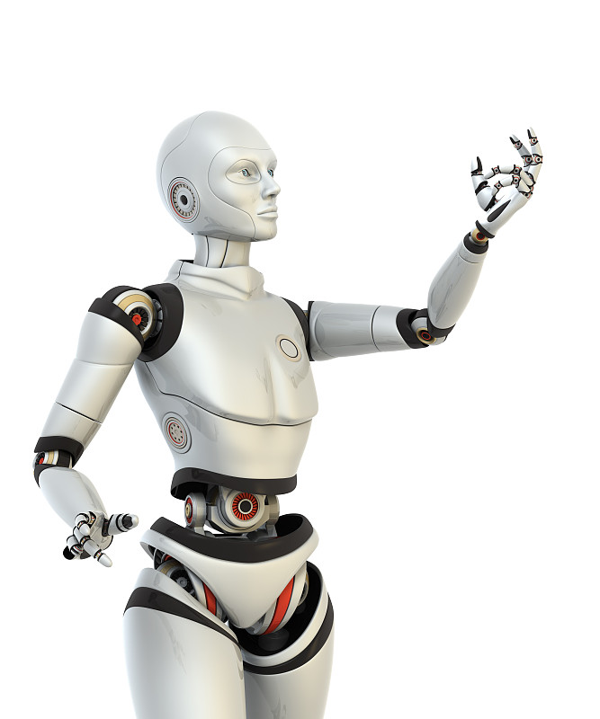 机器人手里拿着什么东西