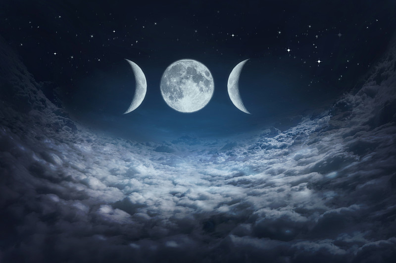 三重月亮的象征。
