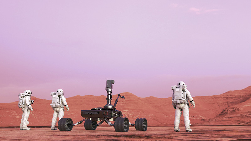 宇航员和火星漫游者