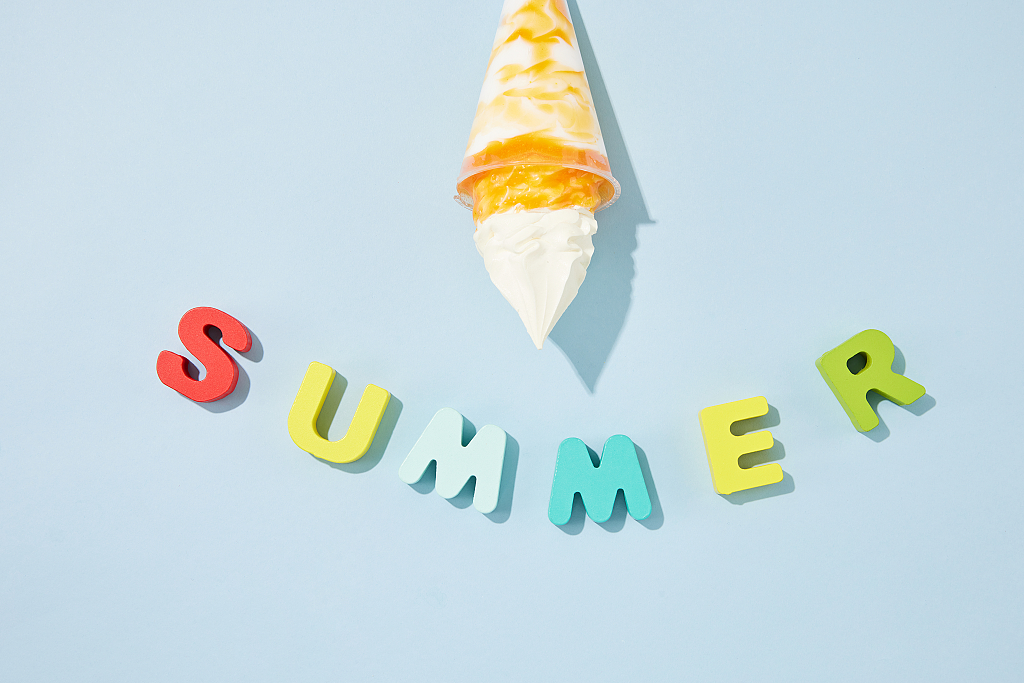 夏日summer沙滩静物背景