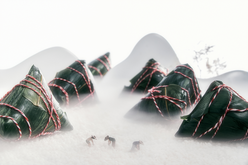 端午节粽子端午节美食中国风传统端午美食粽子