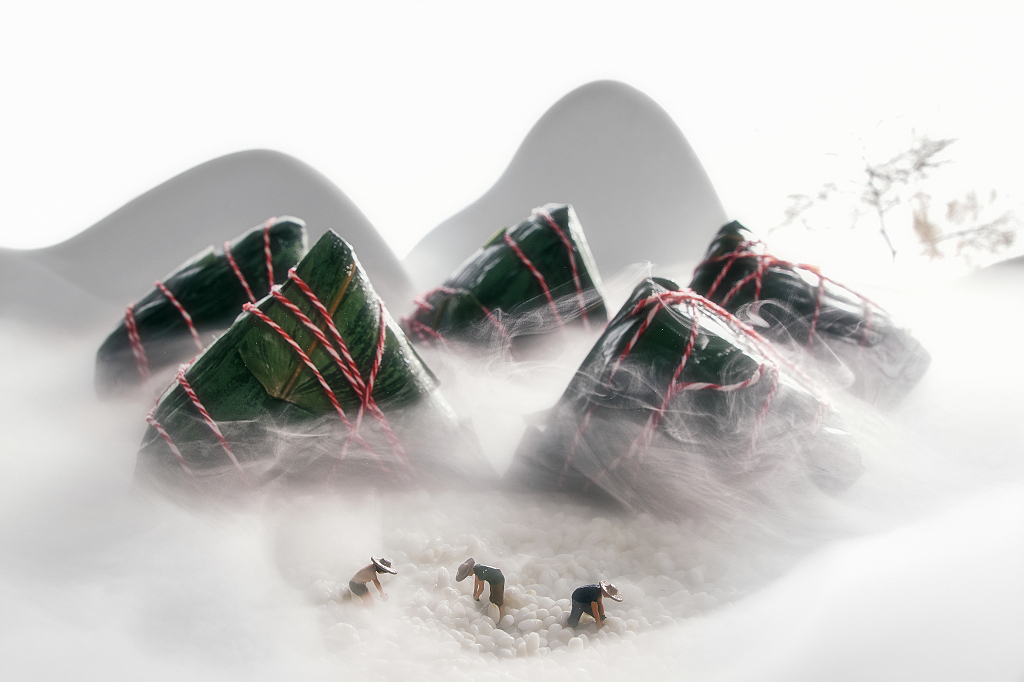 端午节粽子端午节美食中国风传统端午美食粽子